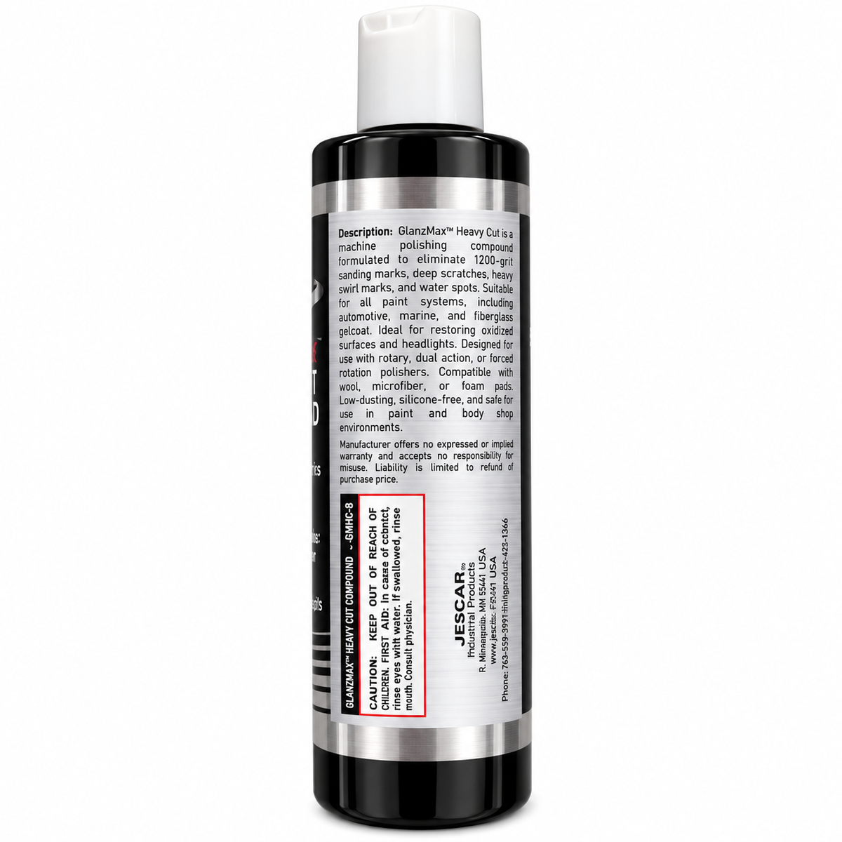 Jescar GlanzMax Heavy Cut Compound 237ml – composto de corte pesado – imagem 3